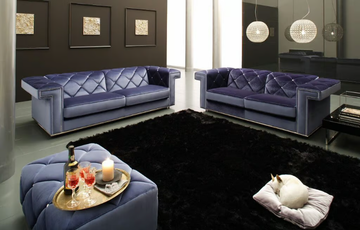 RIGEL - Tufted fabric sofa with headrest by MitoHome - view 3