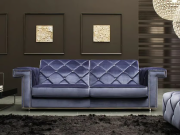 RIGEL - Tufted fabric sofa with headrest by MitoHome - view 2