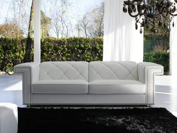 RIGEL - Tufted leather sofa with headrest by MitoHome - view 2