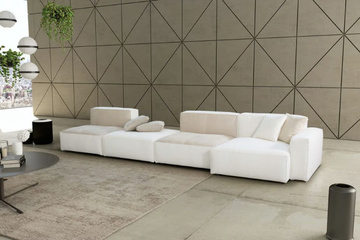 STONE - Modular linen and nabuk sofa by MitoHome - view 3