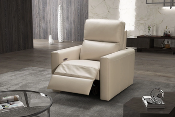 VERA - Recliner leather armchair with headrest by MitoHome - view 3