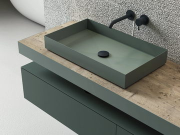 BELT - Wooden washbasin countertop by Moab - view 2