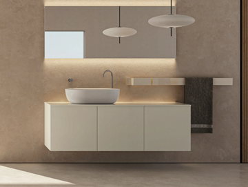 BLOCK H.48 - Wall-mounted wooden vanity unit with doors by Moab - view 2