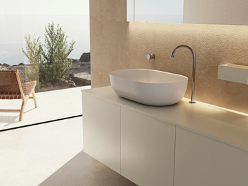 BLOCK H.48 - Wall-mounted wooden vanity unit with doors by Moab - view 3