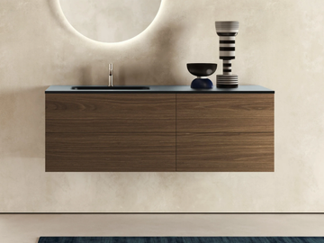 BLOCK H.48 - Wall-mounted wooden vanity unit by Moab - view 2