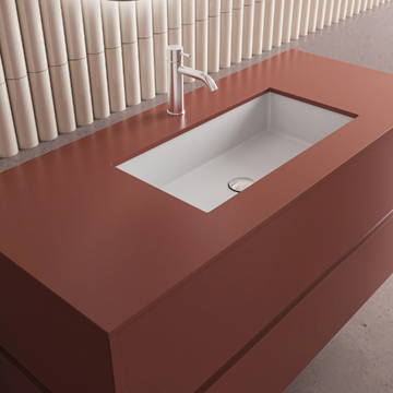 DRESSCODE - Wall-mounted vanity unit with integrated washbasin by Moab - view 3