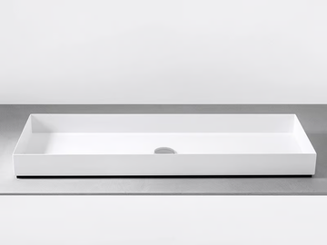 INDUSTRIAL LINE - Countertop rectangular metal washbasin by Moab - view 2