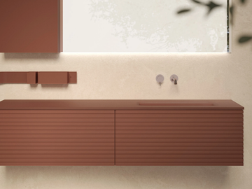 MORE - Wall-mounted wooden vanity unit by Moab - view 2