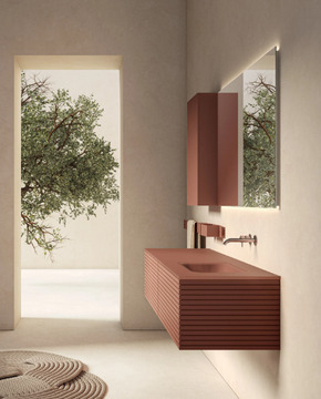 MORE - Wall-mounted wooden vanity unit by Moab - view 3