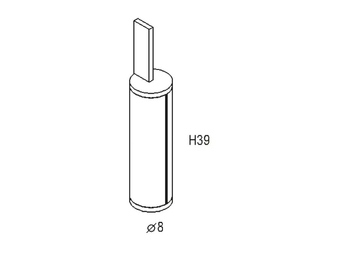 BA10 - Stainless steel toilet brush by Moab - view 3