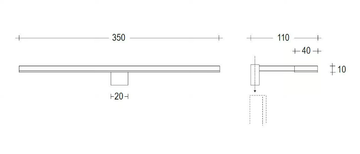 BLL.LED - LED Mirror lamp by Moab - view 3