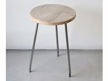 NINO - Low reclaimed wood stool by Moab - view 2