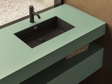 PLANE H.14 - Single wooden washbasin countertop by Moab - view 2