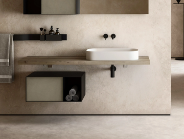 PLANK - Single wooden washbasin countertop by Moab - view 3
