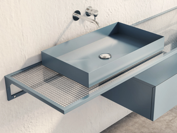 FRAMED GLASS - Glass washbasin countertop by Moab - view 2