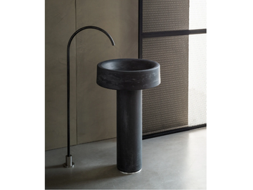 LVC - Freestanding round concrete washbasin by Moab - view 3