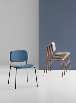 CAP 14 TF - Upholstered fabric chair by Mobboli - view 3