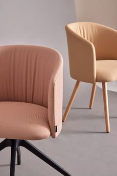 CHELSEA 800 4 GT - Trestle-based leather chair with armrests by Mobboli - view 3