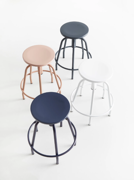 NEXOS 2005 - Stool height-adjustable with footrest by Mobboli - view 3