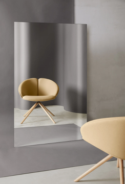 PEACH - Trestle-based fabric easy chair by Mobboli - view 3