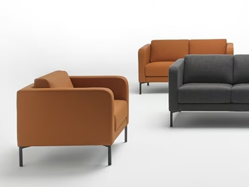 QUADRAT QS2P - 2 seater fabric sofa by Mobboli - view 2