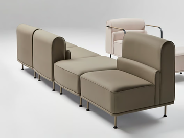 ALPE - Sectional fabric armchair by Mobboli - view 3