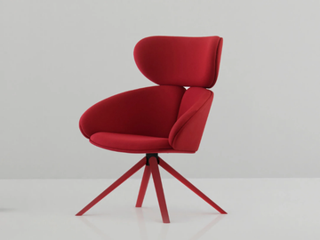 PEACH - Fabric armchair with headrest by Mobboli - view 3