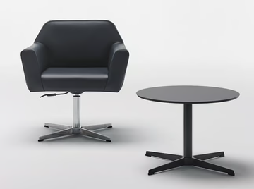 JAPAN 15.000 BG - With 4-spoke base height-adjustable leather chair by Mobboli - view 2