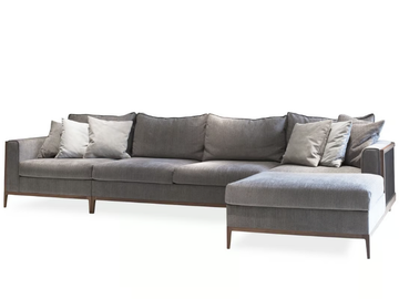 MANHATTAN - Sectional fabric sofa with chaise longue by Mobi - view 2