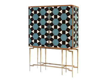 NIKEA - Wooden highboard with doors by Mobi - view 2