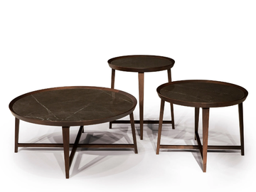 OPERA - Low round porcelain stoneware coffee table by Mobi - view 2