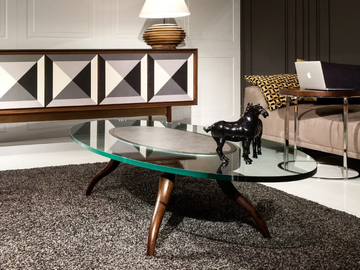VARIANT - Oval glass coffee table by Mobi - view 3
