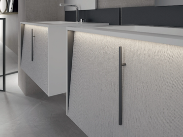 INCLINE 6 - Wall-mounted HPL vanity unit with drawers by Mobilcrab - view 3