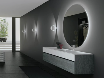 MOOD 10 - Wall-mounted HPL vanity unit with drawers by Mobilcrab - view 2