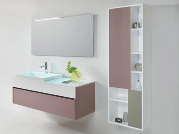 MOOD 7 - Wall-mounted vanity unit with drawers by Mobilcrab - view 2