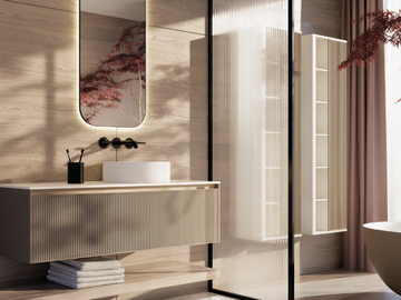 INFINITY 20 - Wall-mounted vanity unit with mirror by Mobilcrab - view 2