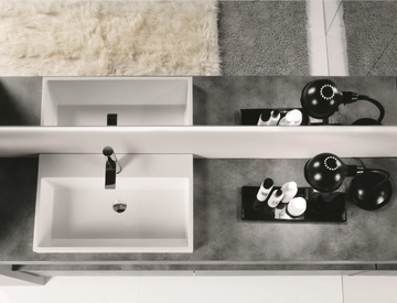 PIANI 6 - HPL washbasin countertop / vanity unit by Mobilcrab - view 3