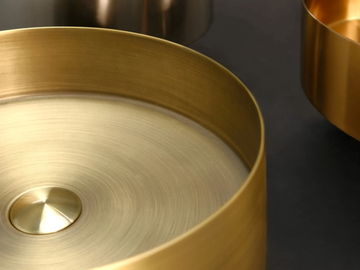 METAL WASHBASINS - Countertop round washbasin by Mobilcrab - view 2