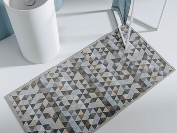 FOUNT - Rectangular fabric rug with geometric shapes by Mobilcrab - view 2