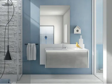 INCLINE 2 - Wall-mounted HPL vanity unit with drawers by Mobilcrab - view 2