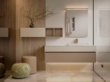MOOD 12 - Wall-mounted vanity unit with drawers by Mobilcrab - view 2