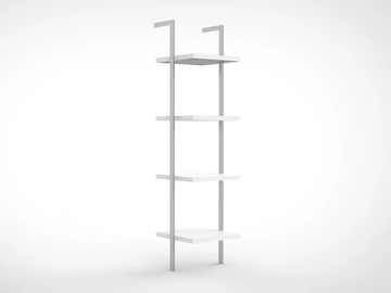URBAN AM 02 - Open floor-ceiling mounted shelving unit by Mobilspazio - view 2