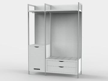 URBAN AM 17 - Clothes rack / Luggage carrier by Mobilspazio - view 2