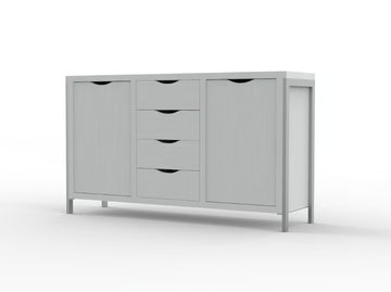 URBAN LM 05 - Highboard with doors with drawers by Mobilspazio - view 2