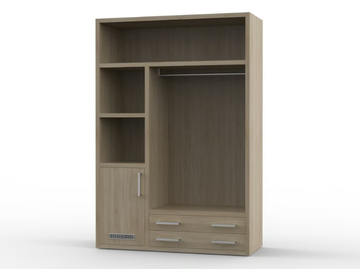 ZEUS AR 100 - Wardrobe with drawers for hotel rooms by Mobilspazio - view 2