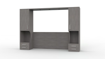 ZEUS PO 03 - Storage headboard with integrated nightstands for hotel rooms by Mobilspazio - view 3