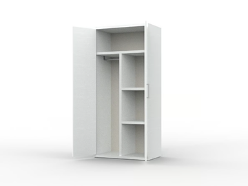 ZEUS PR202 - Melamine-faced chipboard wardrobe for hotel rooms by Mobilspazio - view 3