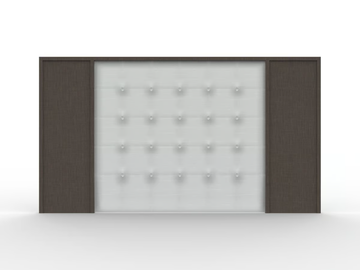 ZEUS TL 34 - Upholstered Eco-leather headboard by Mobilspazio - view 2