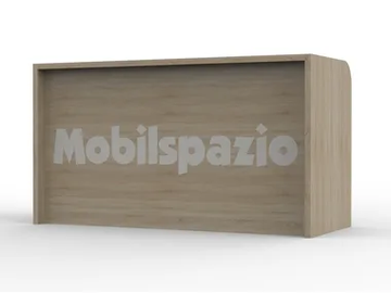 ZEUS BR 01 - Melamine-faced chipboard reception desk by Mobilspazio - view 2