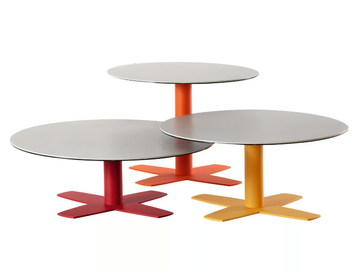 CROIX - Low round ceramic coffee table by Mobliberica - view 2